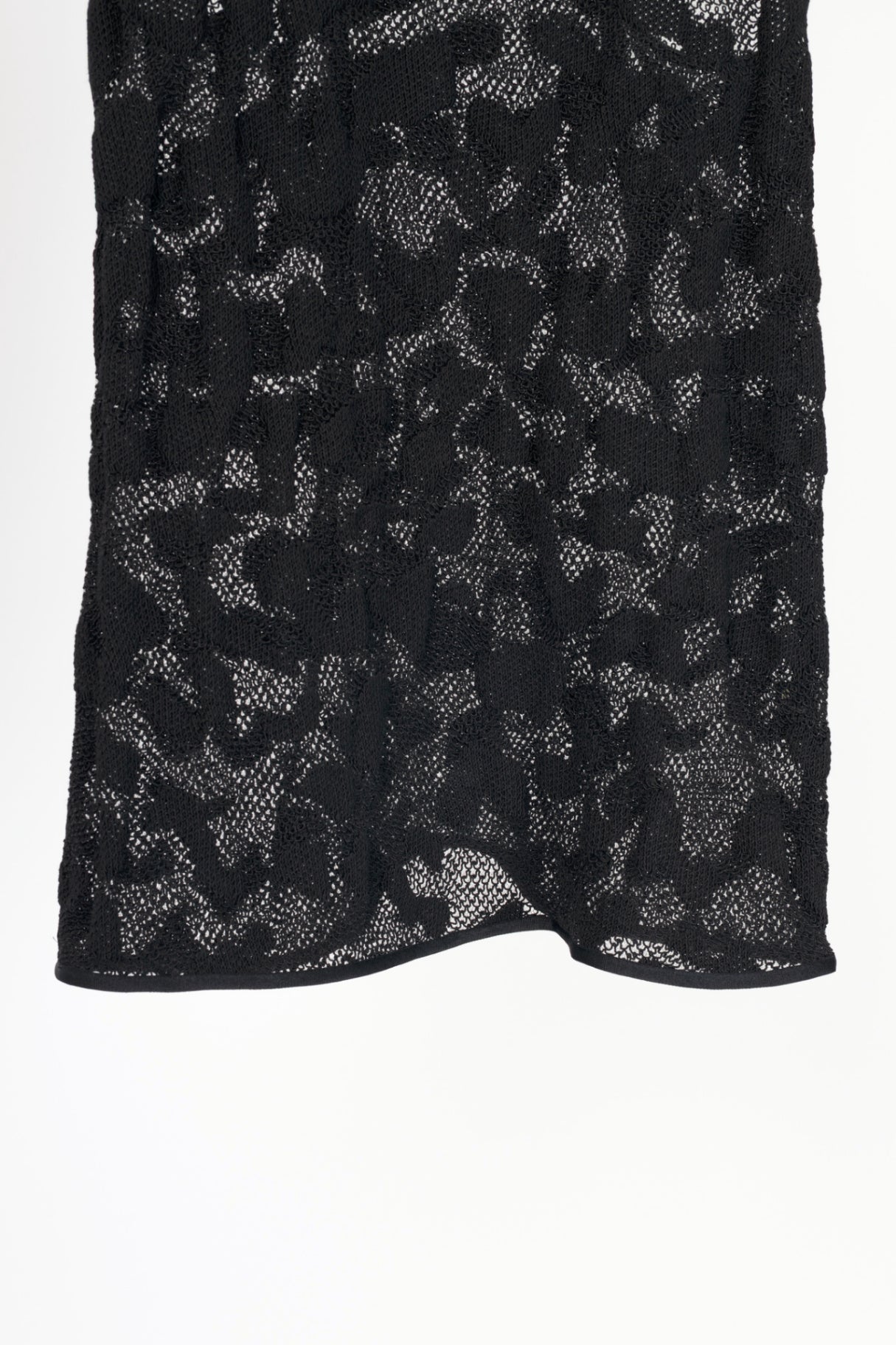 Tom Ford Black Cotton-Blend Spotted Crochet Knit Tank