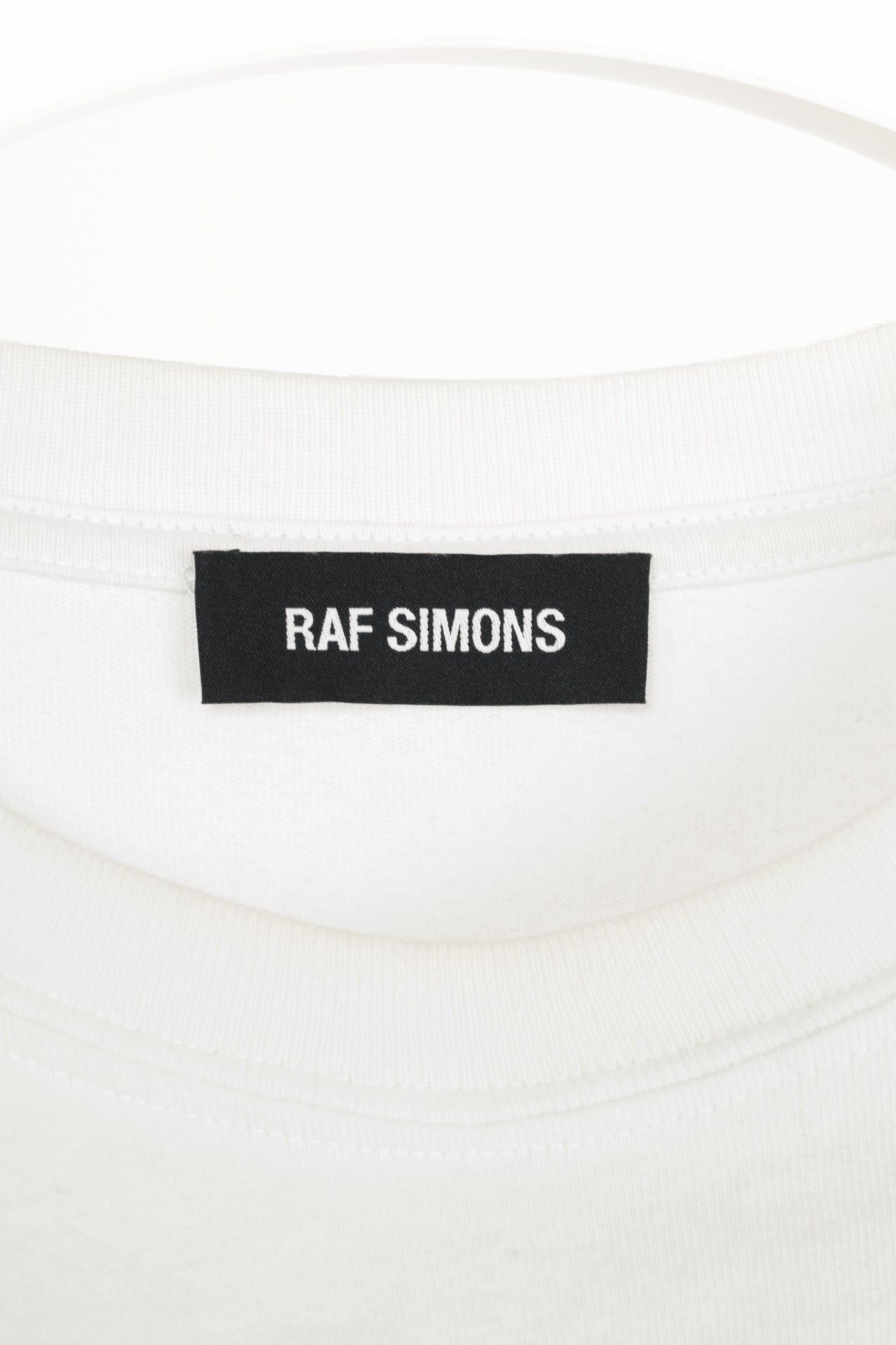 Raf Simons SS19 White Cotton Graphic T-Shirt
