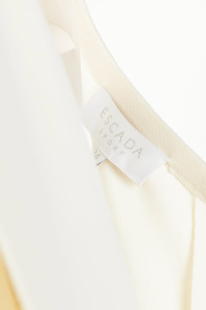 Escada Sport Debond Off-White Neoprene Circle-Hem Dress