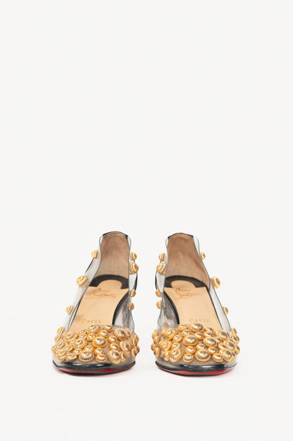 Christian Louboutin Clear PVC Studded Pumps