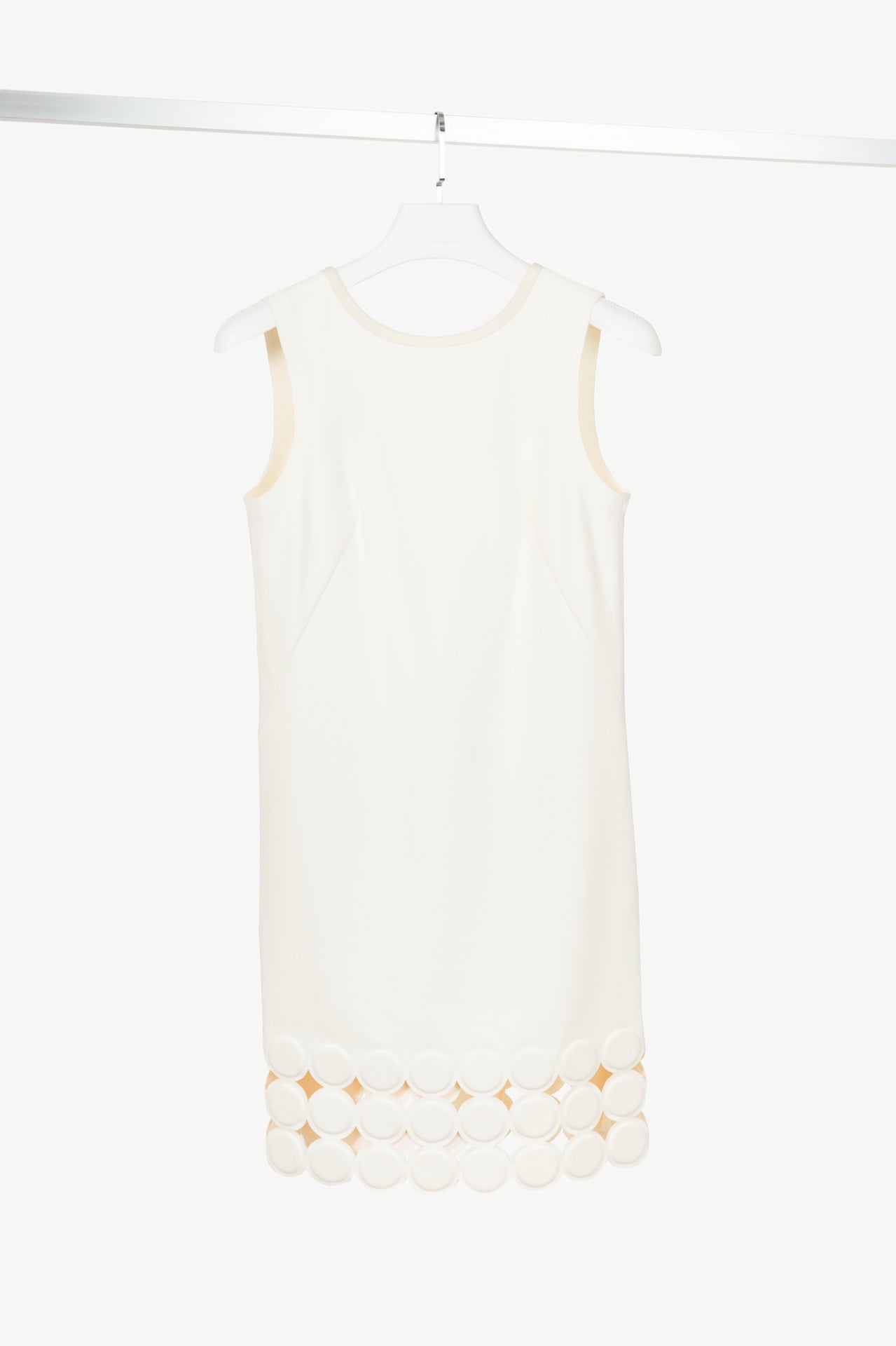 Escada Sport Debond Off-White Neoprene Circle-Hem Dress