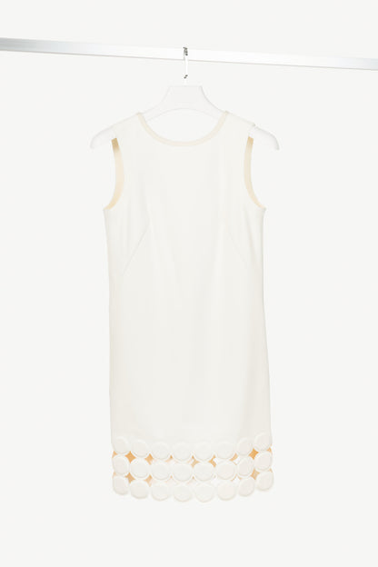 Escada Sport Debond Off-White Neoprene Circle-Hem Dress