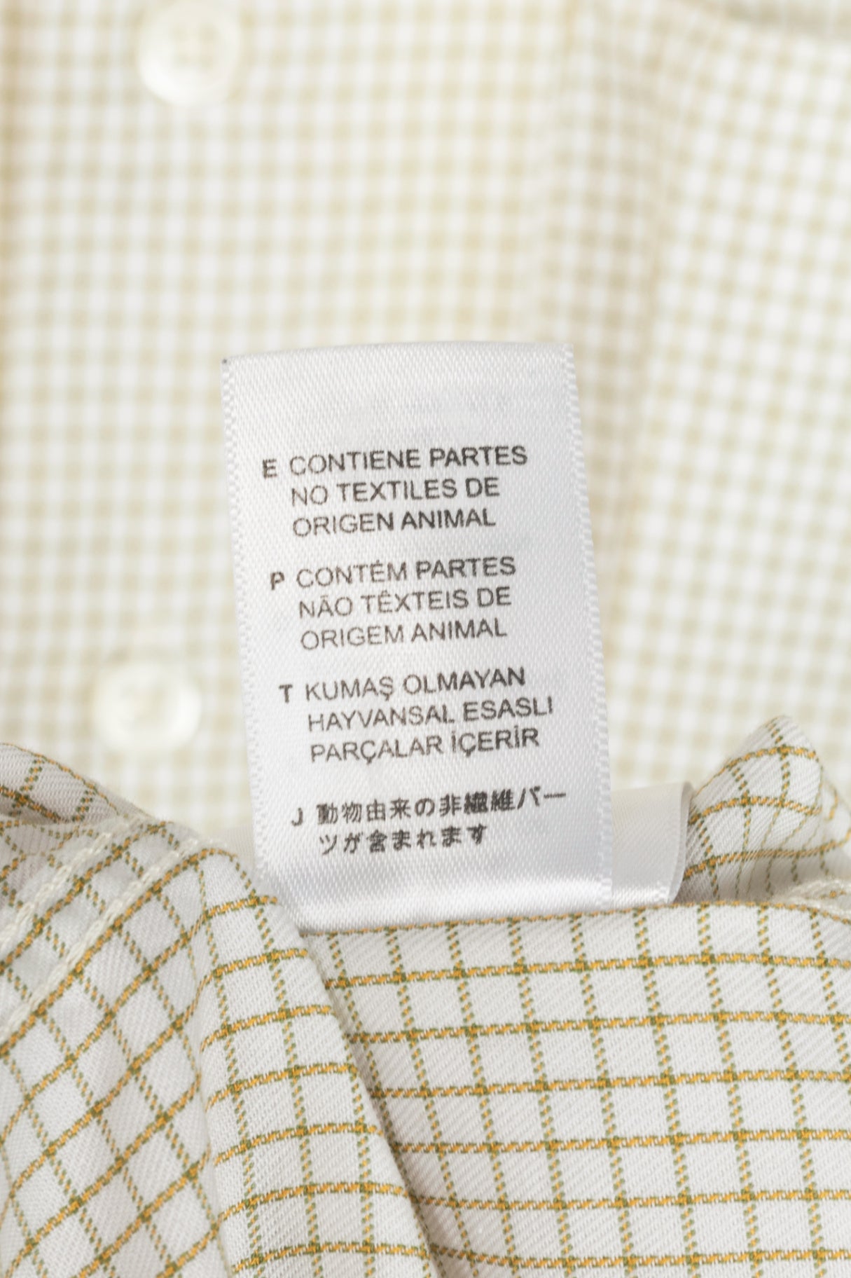 Raf Simons x Fred Perry SS20 White Check Space Pocket Shirt