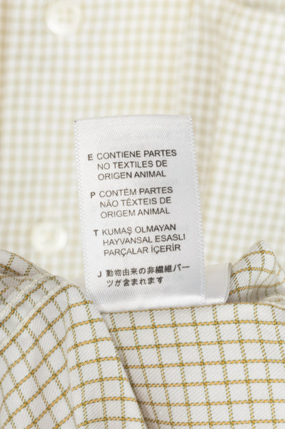Raf Simons x Fred Perry SS20 White Check Space Pocket Shirt