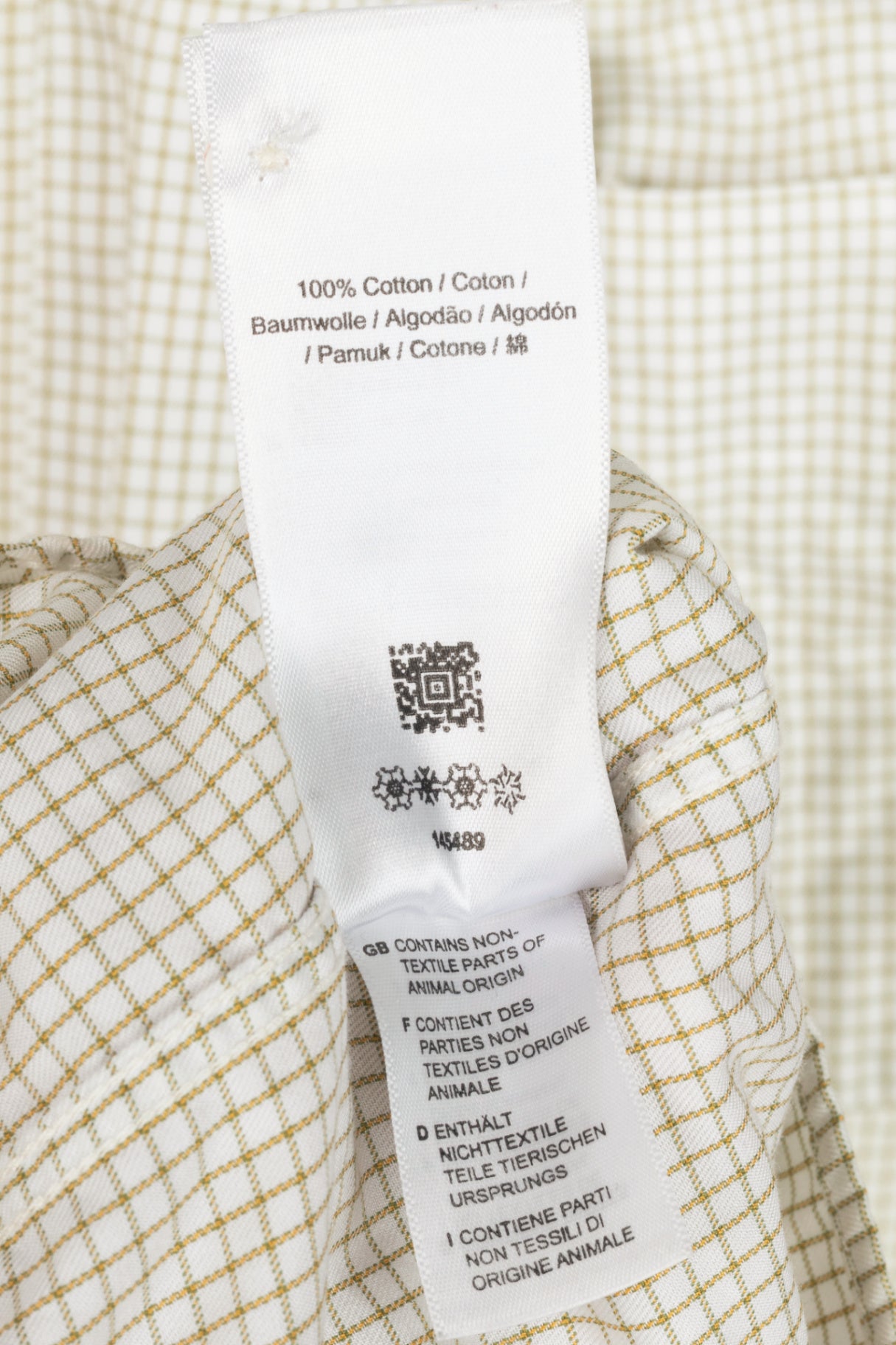 Raf Simons x Fred Perry SS20 White Check Space Pocket Shirt