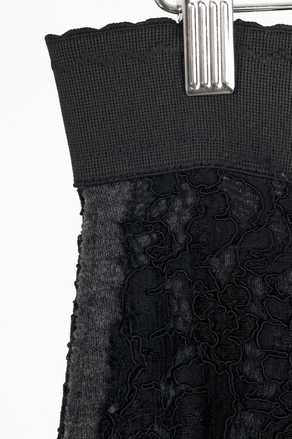 Dolce & Gabbana Black Cotton-Lace Pencil Skirt