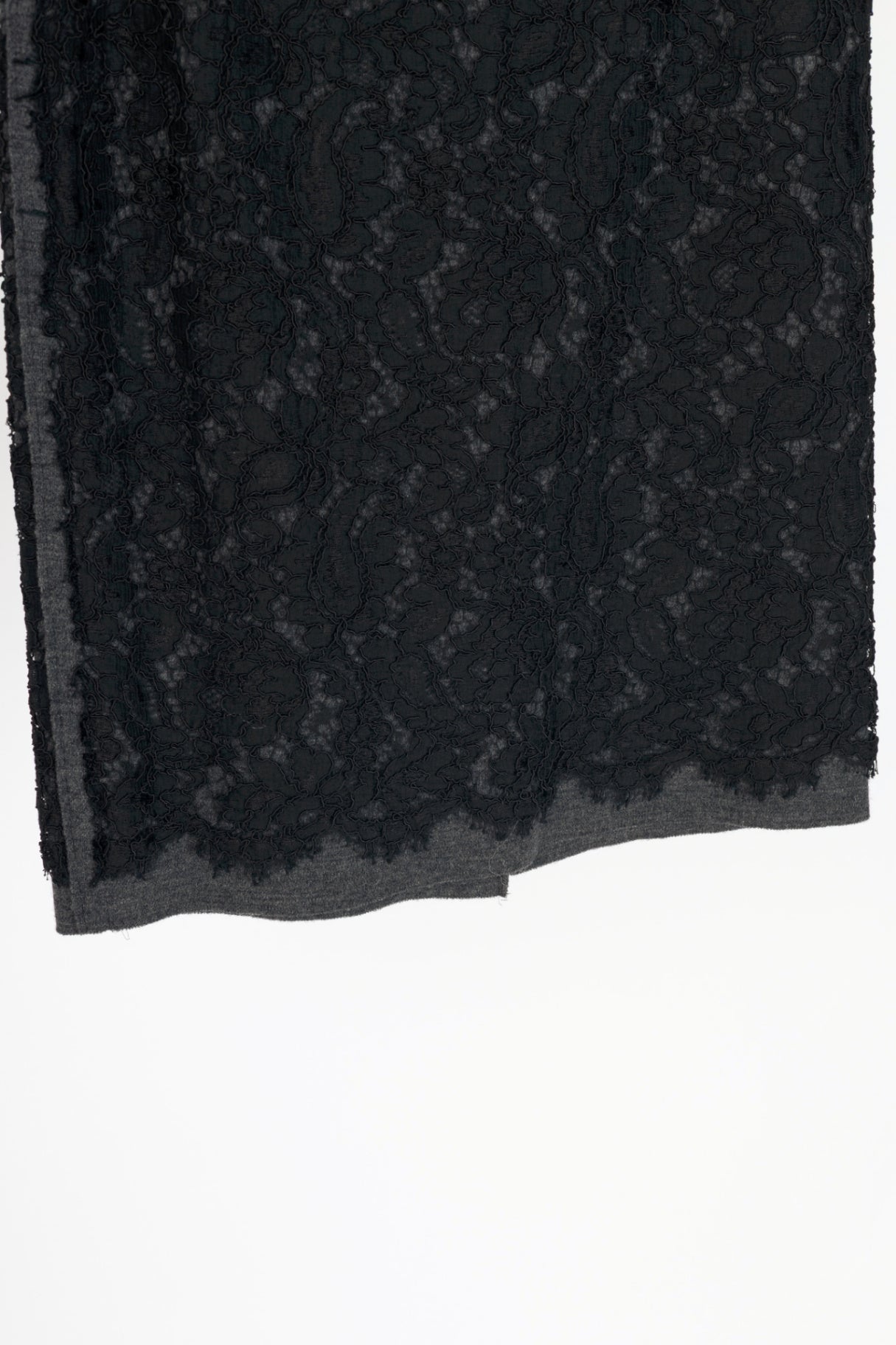 Dolce & Gabbana Black Cotton-Lace Pencil Skirt
