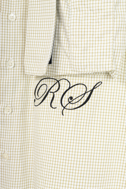 Raf Simons x Fred Perry SS20 White Check Space Pocket Shirt
