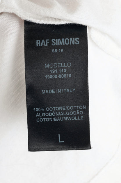 Raf Simons SS19 White Cotton Graphic T-Shirt