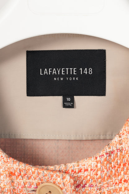 Lafayette 148 Darina Bouquet-Multi Cotton-Tweed Jacket