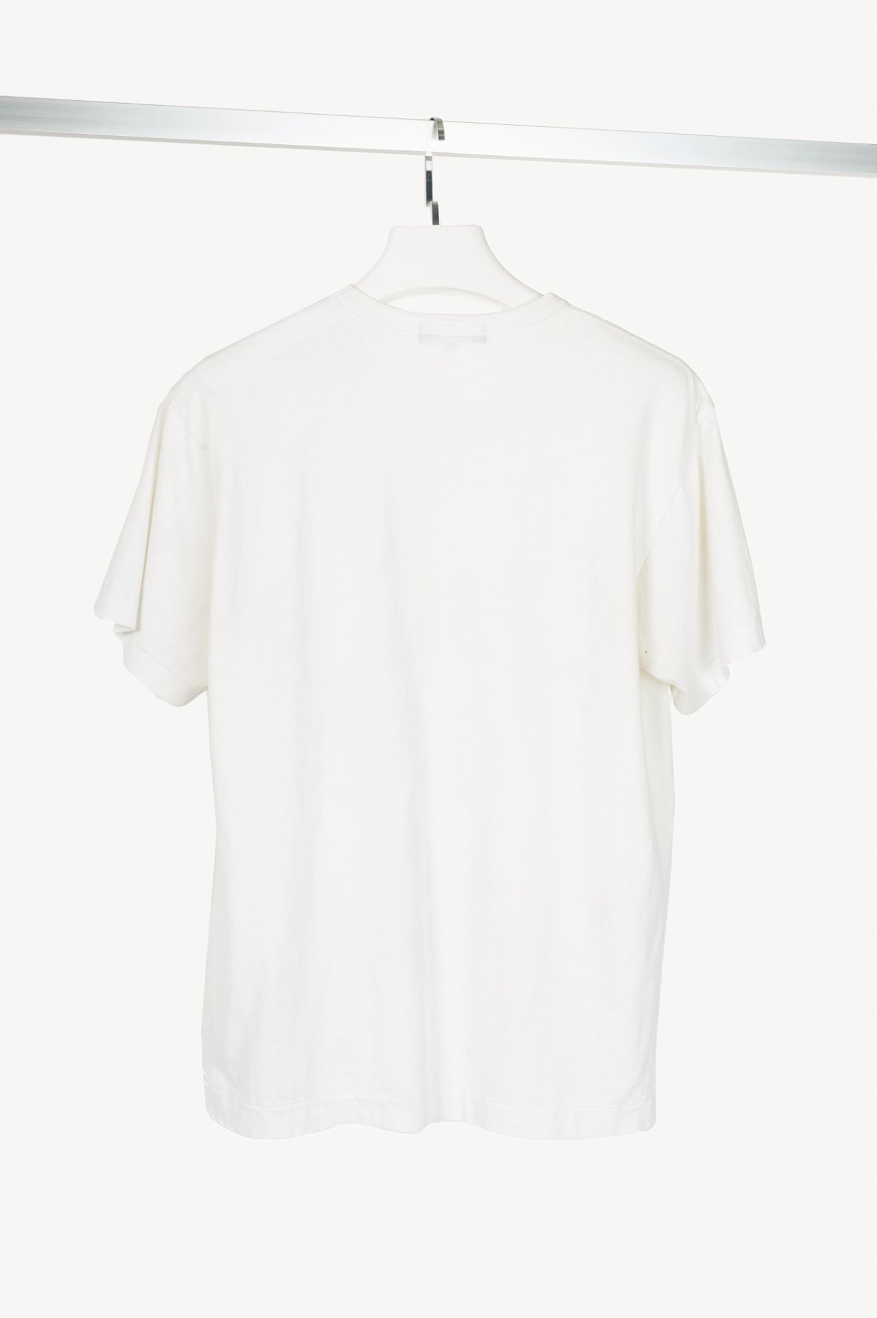 Comme des Garcons Homme Plus White Cotton Graphic T-Shirt