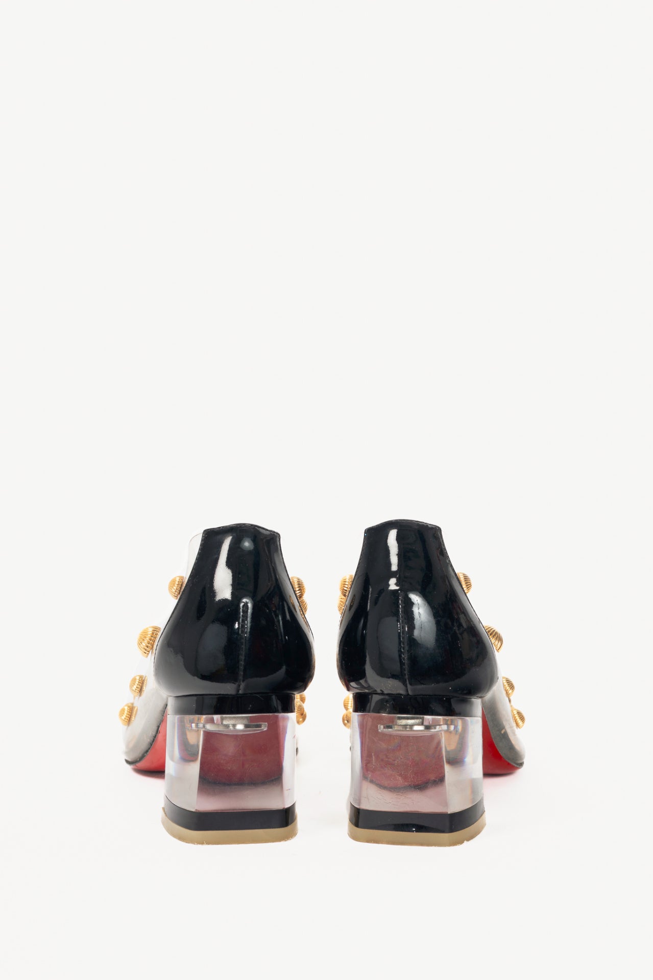 Christian Louboutin Clear PVC Studded Pumps
