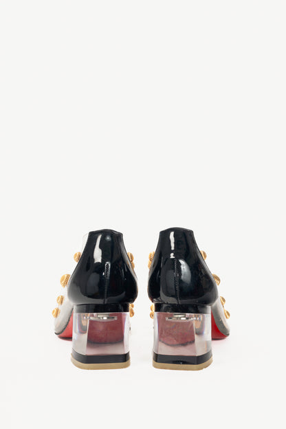 Christian Louboutin Clear PVC Studded Pumps