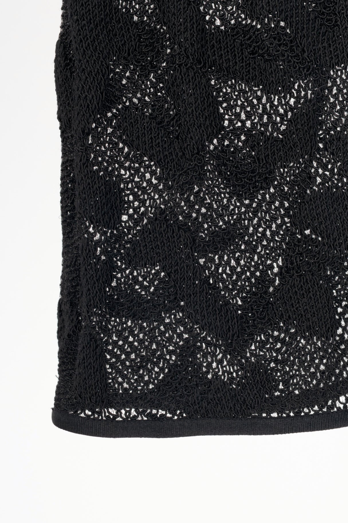 Tom Ford Black Cotton-Blend Spotted Crochet Knit Tank