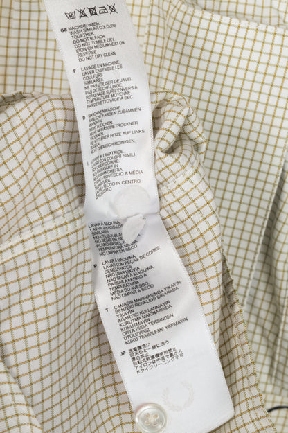 Raf Simons x Fred Perry SS20 White Check Space Pocket Shirt