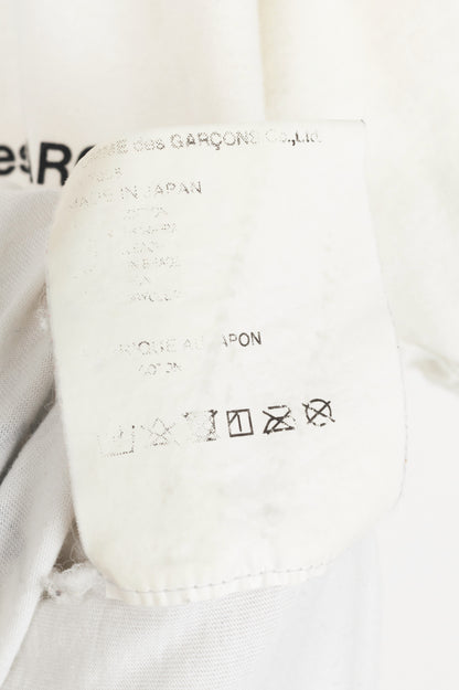 Comme des Garcons Homme Plus White Cotton Graphic T-Shirt