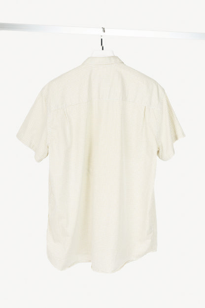 Raf Simons x Fred Perry SS20 White Check Space Pocket Shirt