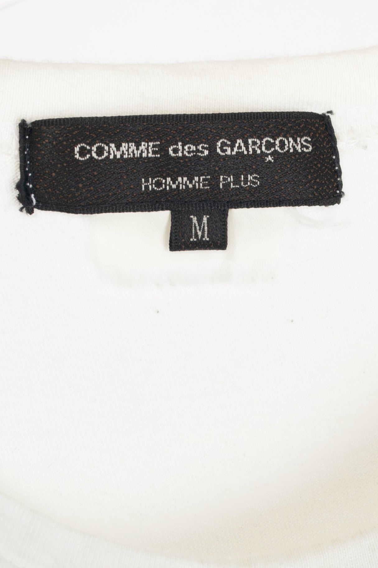 Comme des Garcons Homme Plus White Cotton Graphic T-Shirt