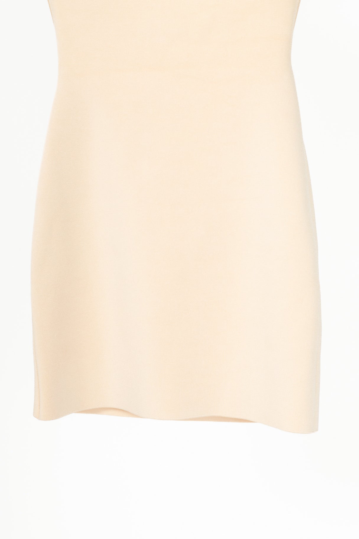 Jacquemus Cubista Pastel Yellow Off-the-Shoulder Open-Back Knit Mini Dress