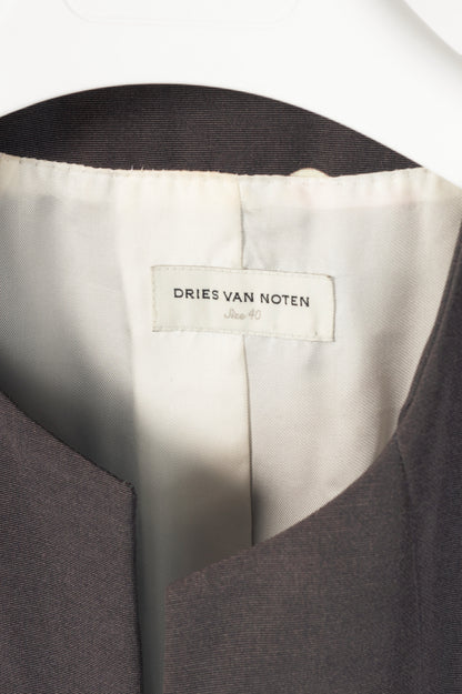 Dries Van Noten SS/11 Runway Gradient Floral Open-Front Longline Blazer 