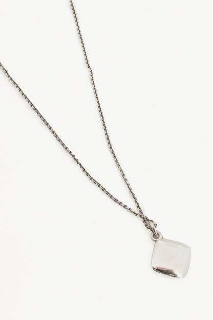 Tiffany & Co. 1837 Montage Cushion Sterling Silver Square-Pendant Necklace
