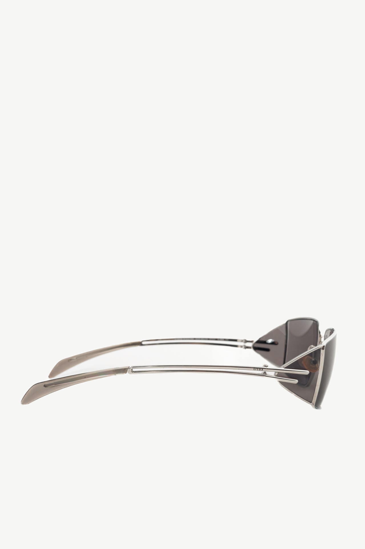 Christian Dior Dior Macho Silver-Tone Rectangular Sunglasses