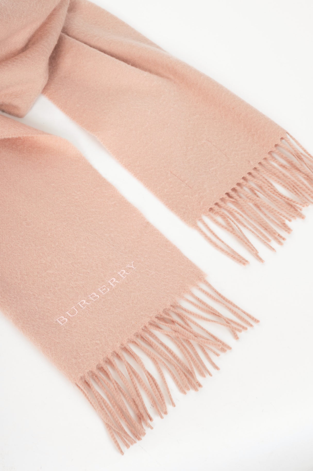 Burberry pink cashmere scarf