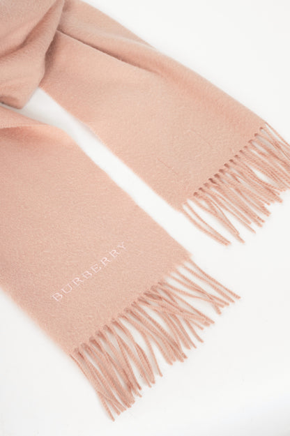 Burberry pink cashmere scarf