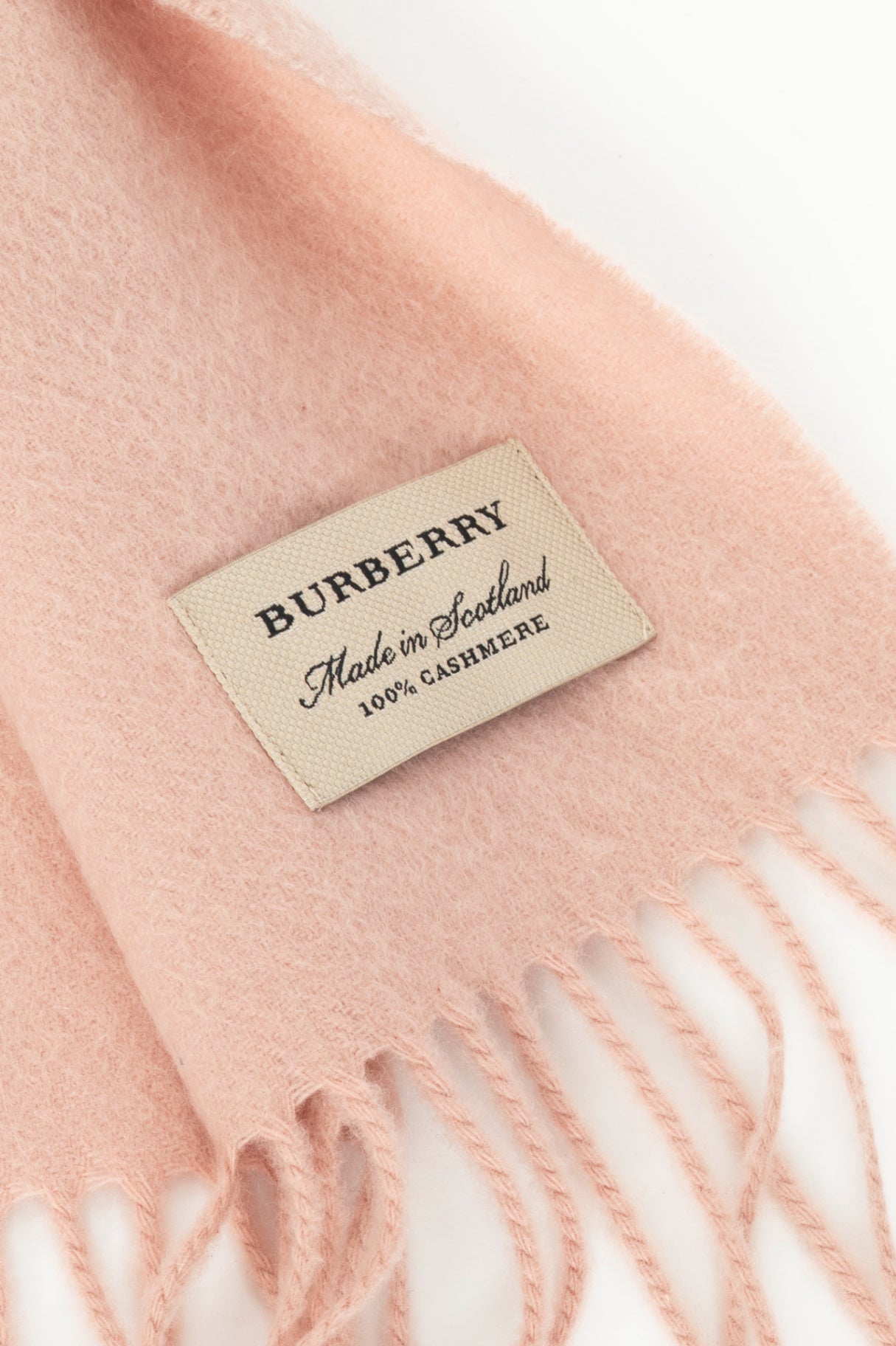Burberry pink cashmere scarf