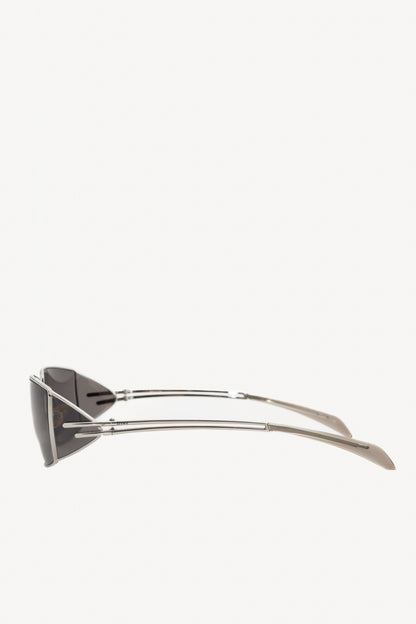 Christian Dior Dior Macho Silver-Tone Rectangular Sunglasses