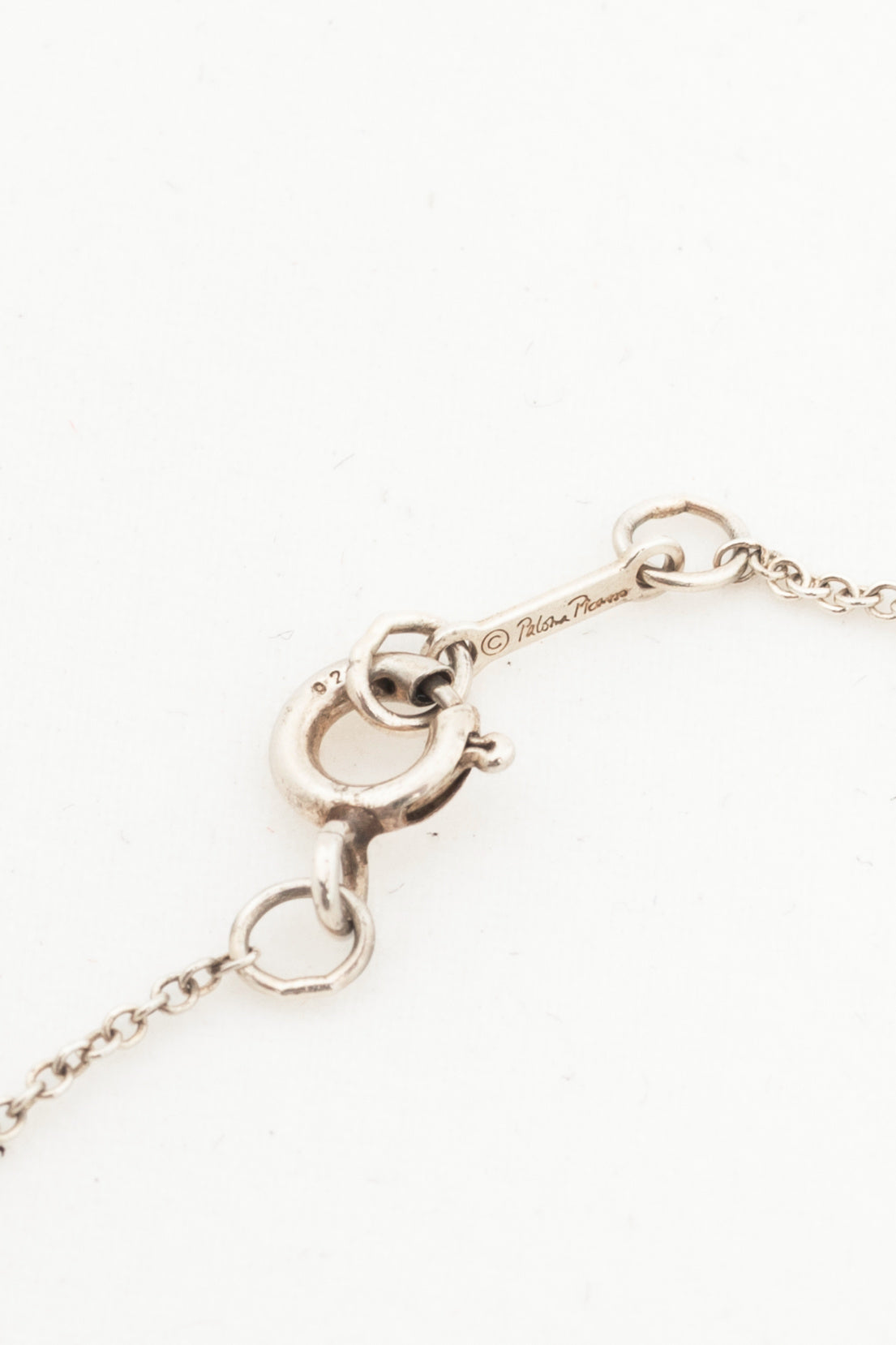 Tiffany & Co. Paloma Picasso Sterling Silver XOX Diamond-Bar Necklace
