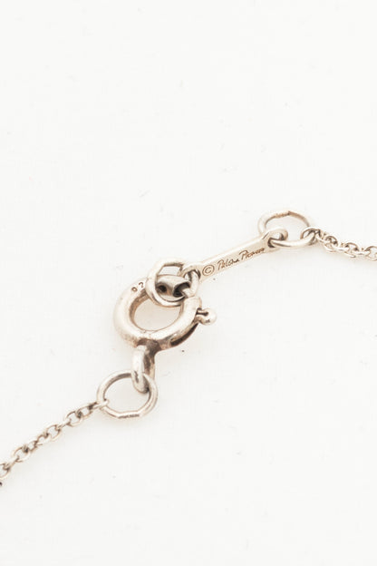 Tiffany & Co. Paloma Picasso Sterling Silver XOX Diamond-Bar Necklace