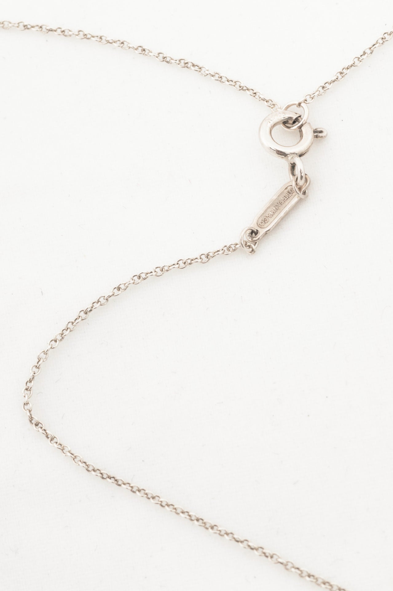 Tiffany & Co. Return to Tiffany Sterling Silver Tiffany Blue Double Heart Tag Pendant Necklace