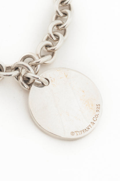 Tiffany & Co. Notes Sterling Silver Chain Charm Bracelet