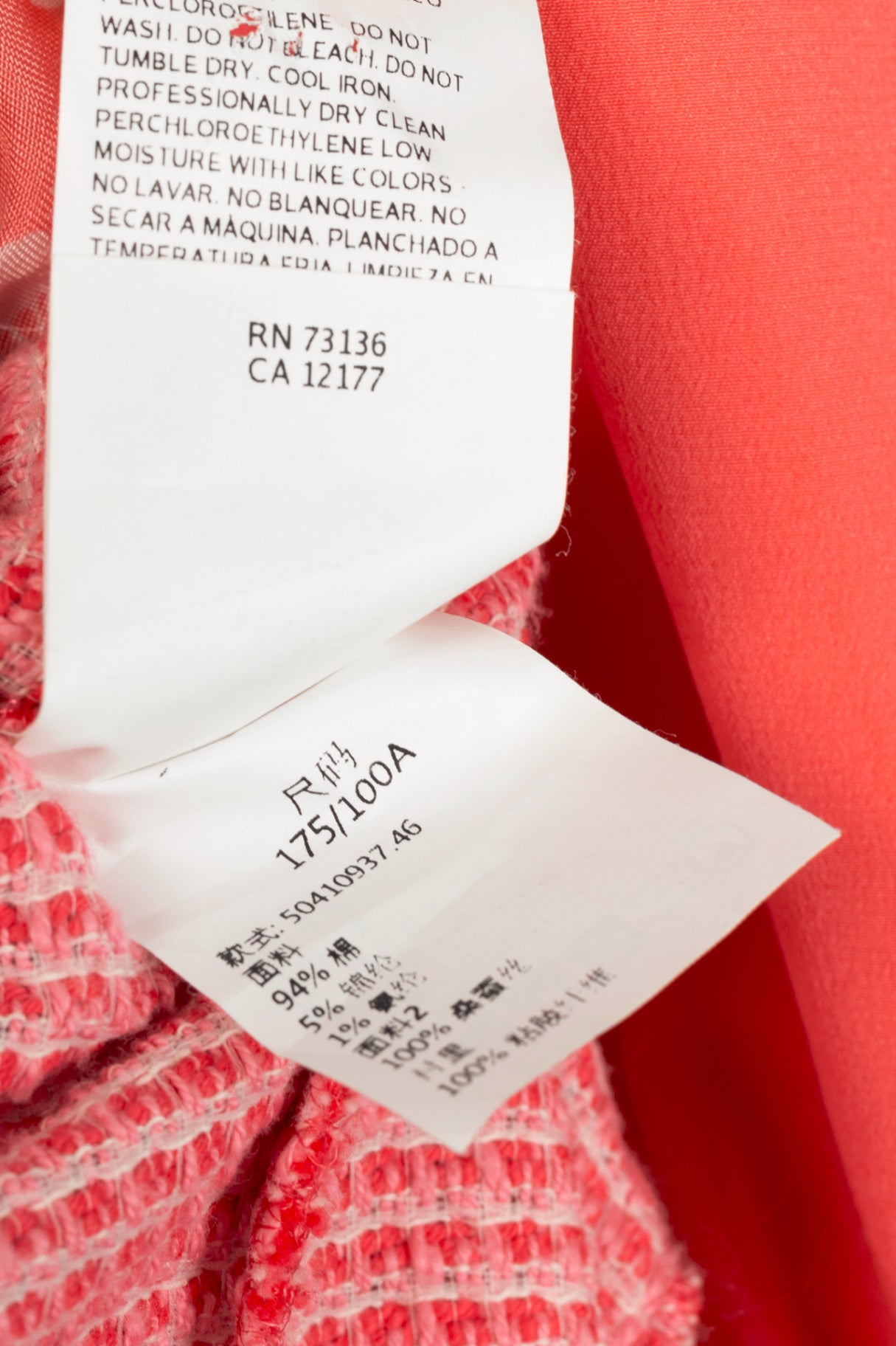 Weekend Max Mara Pink Cotton Tweed-Knit Collarless Blazer