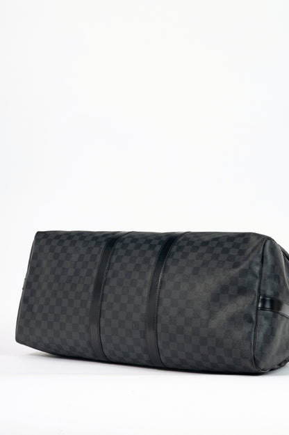 Louis Vuitton Keepall Bandoulière 55 Damier Graphite Duffle