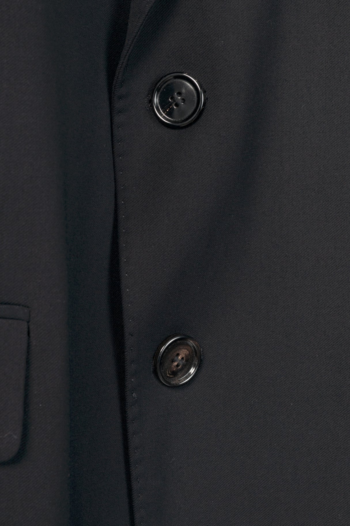 AMI SS24 Black Single-Breasted Straight Jacket