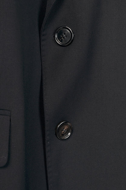 AMI SS24 Black Single-Breasted Straight Jacket
