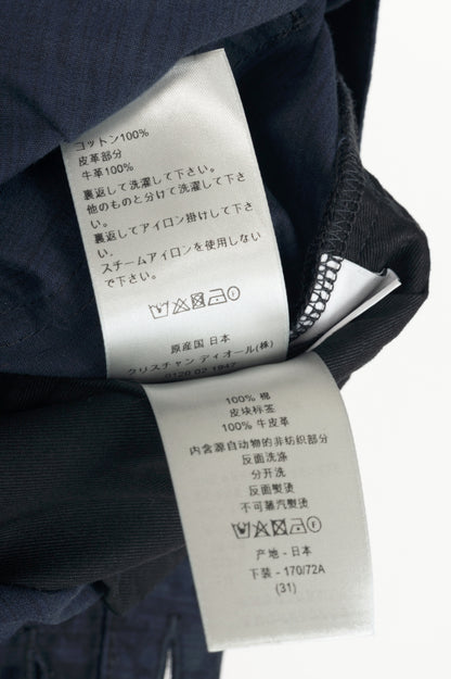 Christian Dior Slim 17-Regular Navy Oblique-Monogram Jeans