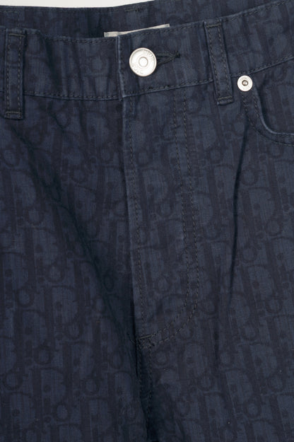 Christian Dior Slim 17-Regular Navy Oblique-Monogram Jeans