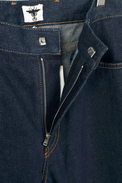 Christian Dior Cruise 2024 Runway Deep Blue Fitted Jeans