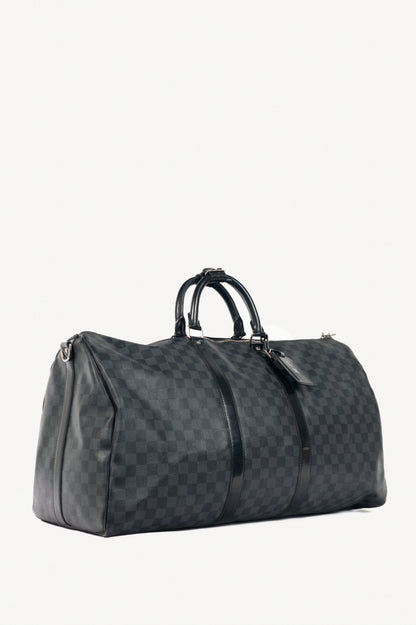 Louis Vuitton Keepall Bandoulière 55 Damier Graphite Duffle