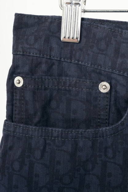 Christian Dior Slim 17-Regular Navy Oblique-Monogram Jeans