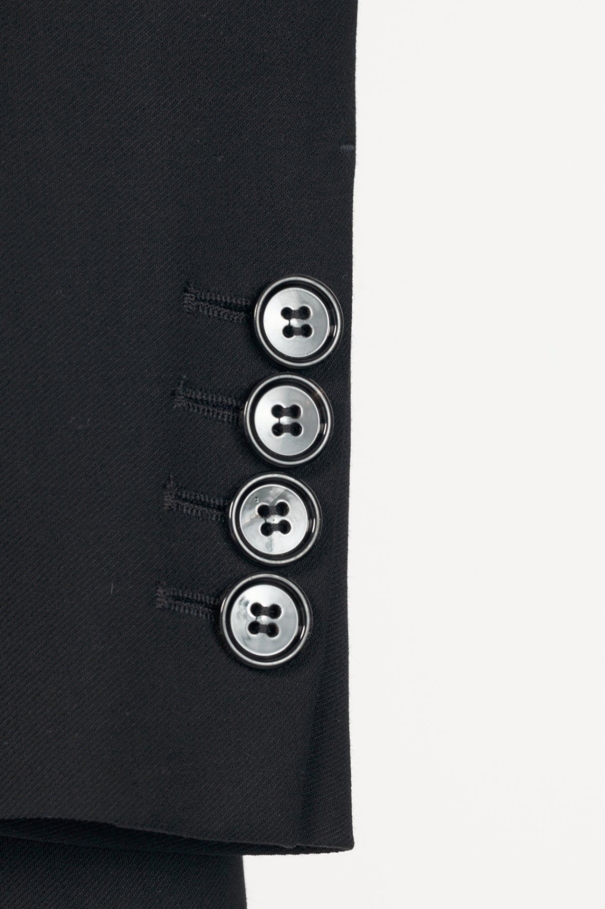 AMI SS24 Black Single-Breasted Straight Jacket