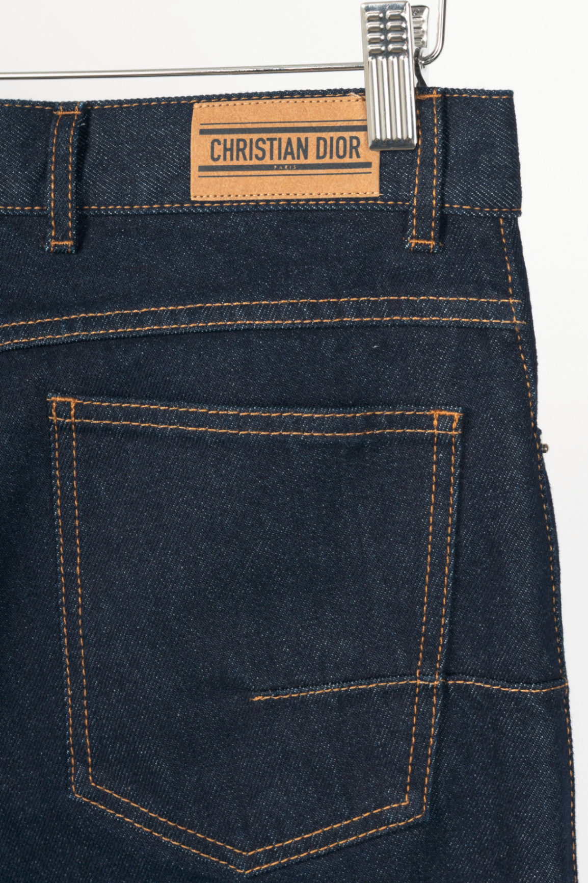Christian Dior Cruise 2024 Runway Deep Blue Fitted Jeans