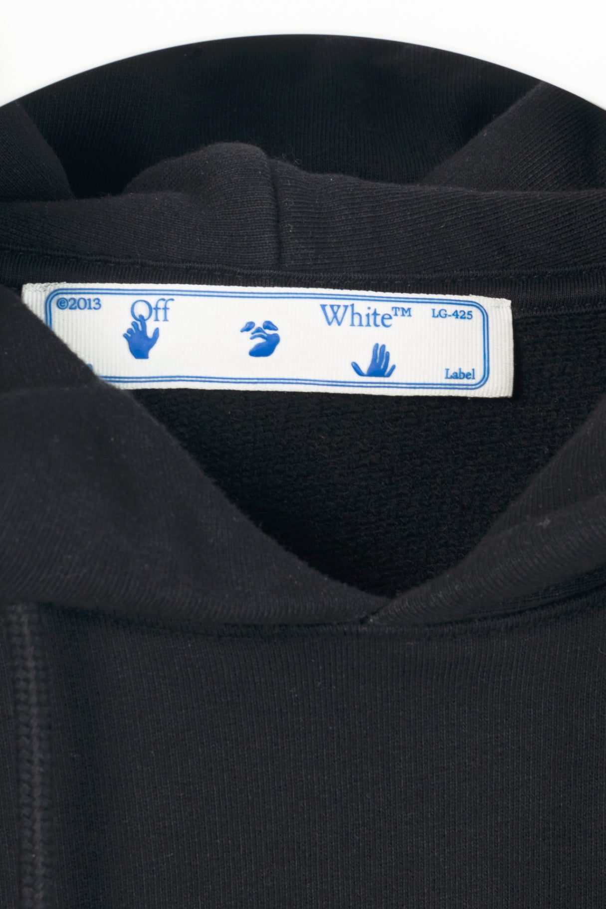 Off-White AW21 Black Caravaggio Painting Double Sleeve Hoodie