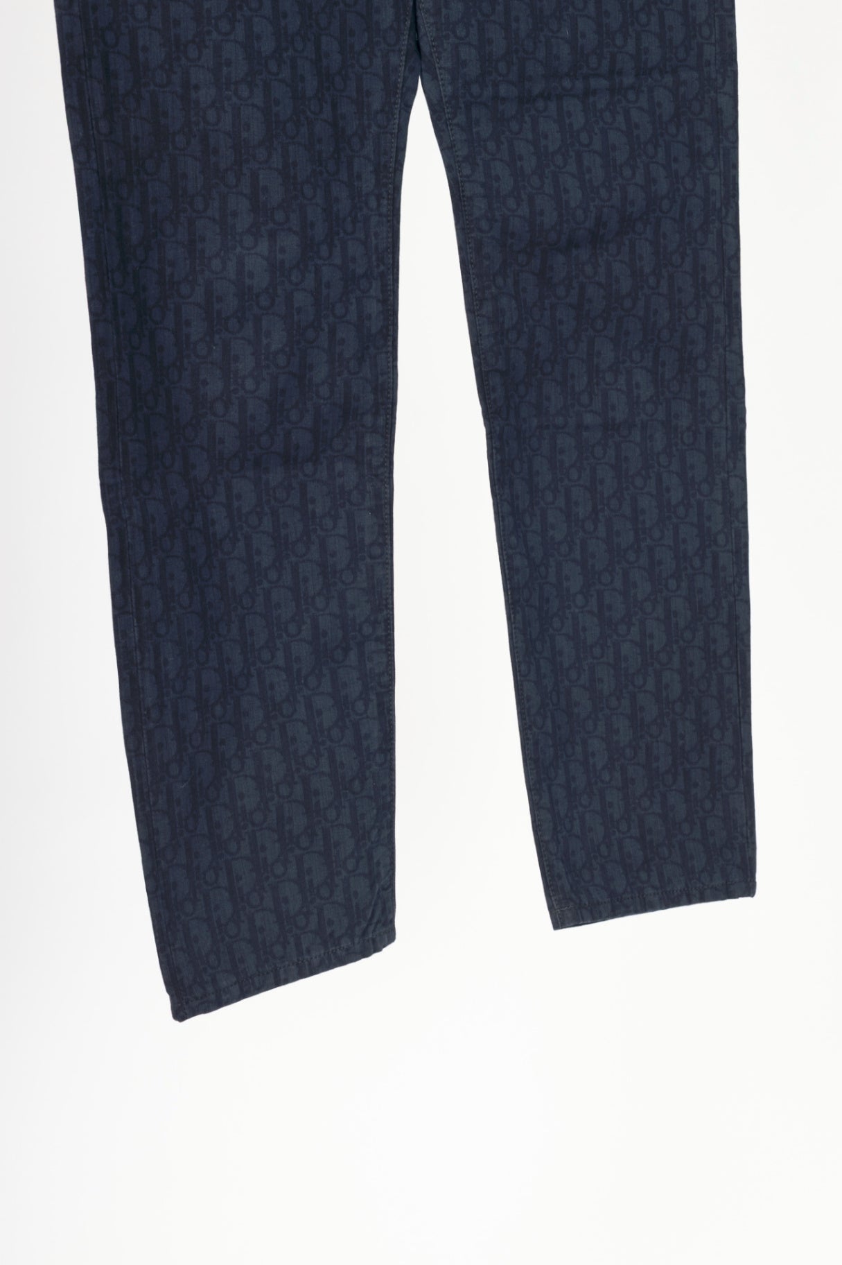 Christian Dior Slim 17-Regular Navy Oblique-Monogram Jeans