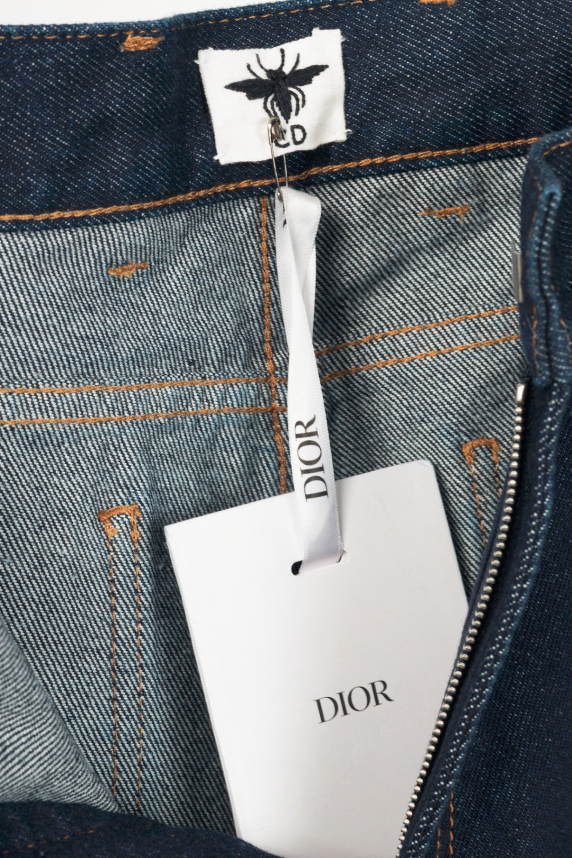 Christian Dior Cruise 2024 Runway Deep Blue Fitted Jeans