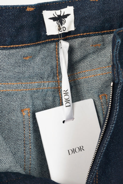 Christian Dior Cruise 2024 Runway Deep Blue Fitted Jeans
