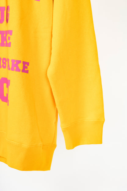 Gucci Honey Yellow Heavy Felted Cotton Jersey 1921 Hoodie